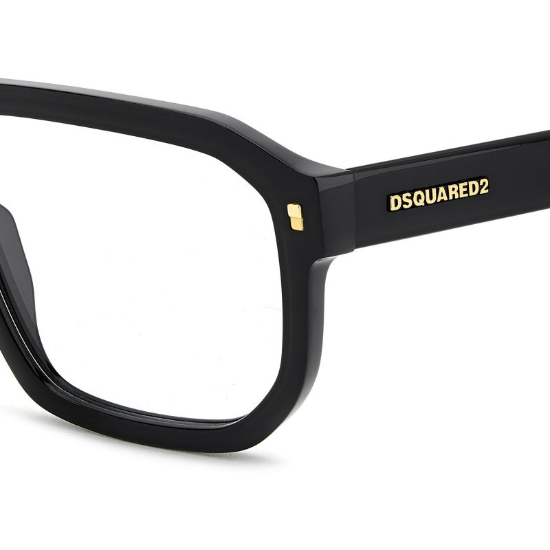 WOMEN'S EYEGLASSES DSQUARED2 D2 0025 - 807 BLACK 