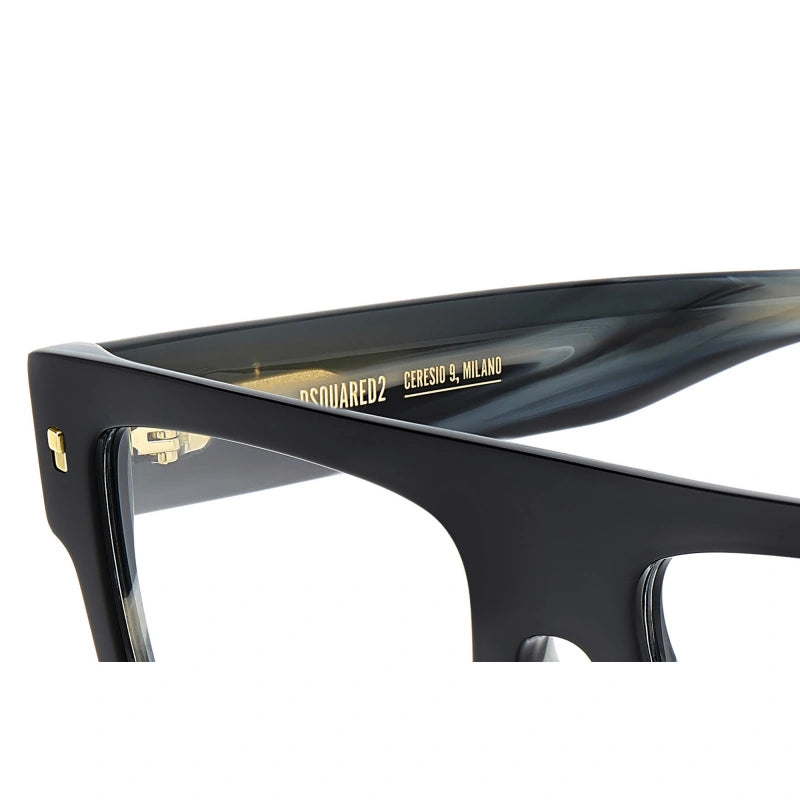 DSQUARED2 - 37N CORNO NERO | OCCHIALE DA VISTA UOMO - D2 0147 CALIBRO UNICO