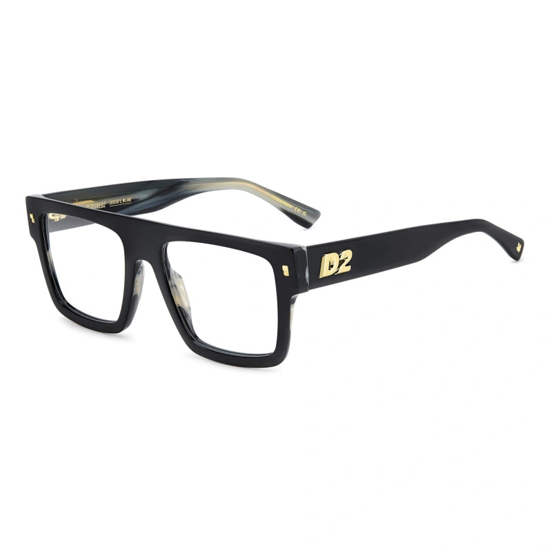 DSQUARED2 - 37N CORNO NERO | OCCHIALE DA VISTA UOMO - D2 0147 CALIBRO UNICO