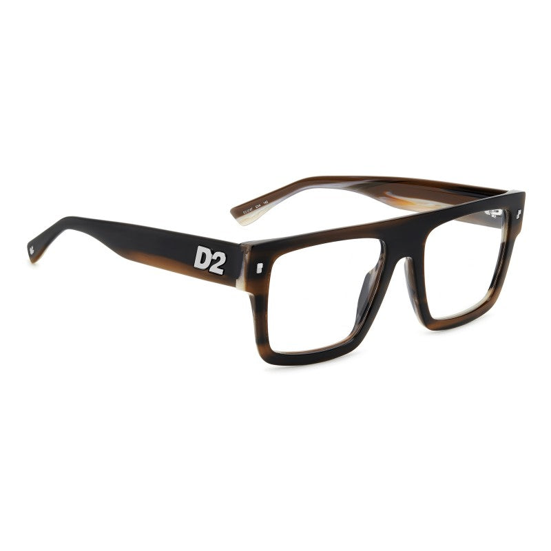 OCCHIALE DA VISTA UOMO | DSQUARED2 D2 0147 - EX4 CORNO MARRONE - CALIBRO 54