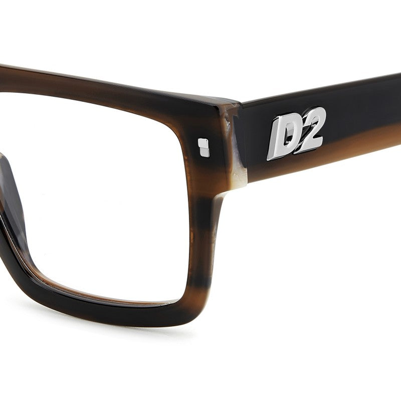 OCCHIALE DA VISTA UOMO | DSQUARED2 D2 0147 - EX4 CORNO MARRONE - CALIBRO 54
