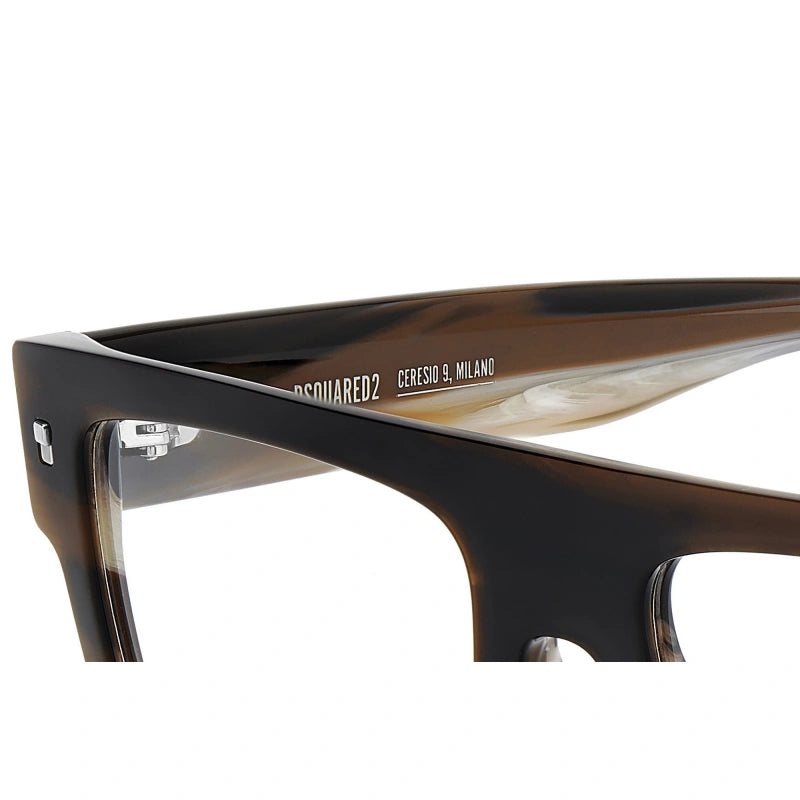 DSQUARED2 - EX4 CORNO MARRONE | OCCHIALE DA VISTA UOMO - D2 0147 CALIBRO UNICO