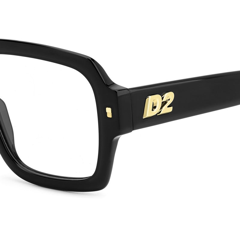 WOMEN'S EYEGLASSES DSQUARED2 D2 0025 - 807 BLACK 