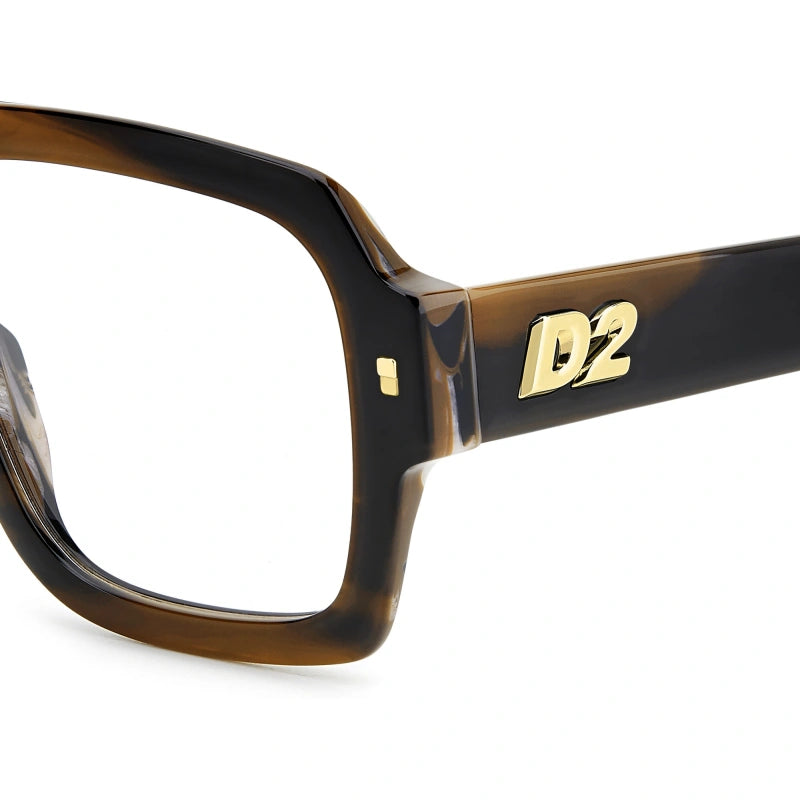 DSQUARED2 - EX4 CORNO MARRONE | OCCHIALE DA VISTA UOMO - D2 0148 CALIBRO UNICO