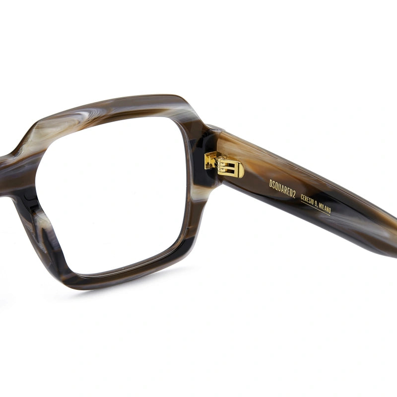 DSQUARED2 - EX4 CORNO MARRONE | OCCHIALE DA VISTA UOMO - D2 0148 CALIBRO UNICO