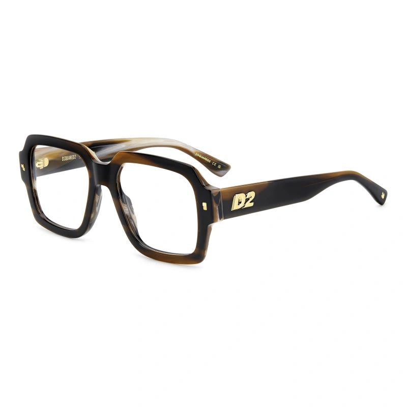 DSQUARED2 - EX4 CORNO MARRONE | OCCHIALE DA VISTA UOMO - D2 0148 CALIBRO UNICO