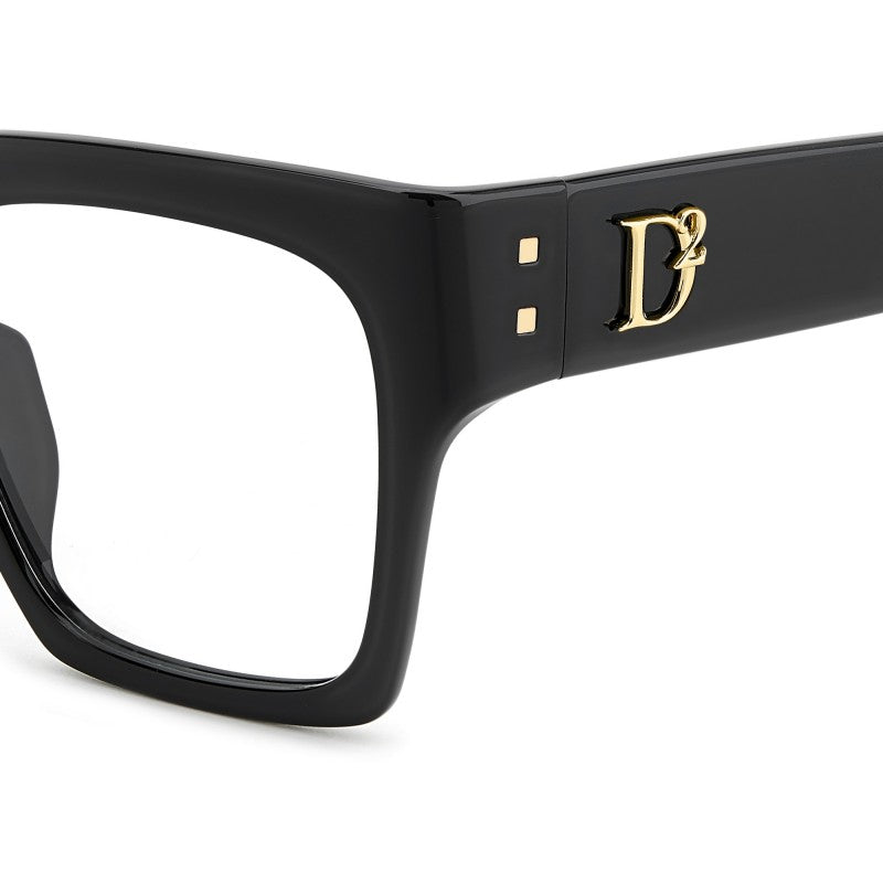 WOMEN'S EYEGLASSES DSQUARED2 D2 0025 - 807 BLACK 