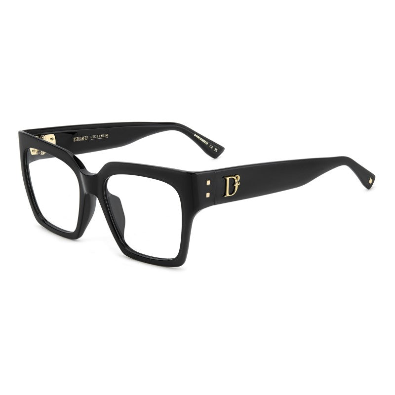 WOMEN'S EYEGLASSES DSQUARED2 D2 0025 - 807 BLACK 