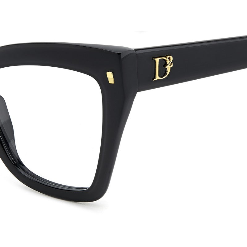 OCCHIALE DA VISTA DONNA | DSQUARED2 D2 0152 - 807 NERO - CALIBRO 54