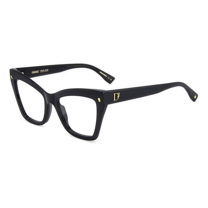 OCCHIALE DA VISTA DONNA | DSQUARED2 D2 0152 - 807 NERO - CALIBRO 54