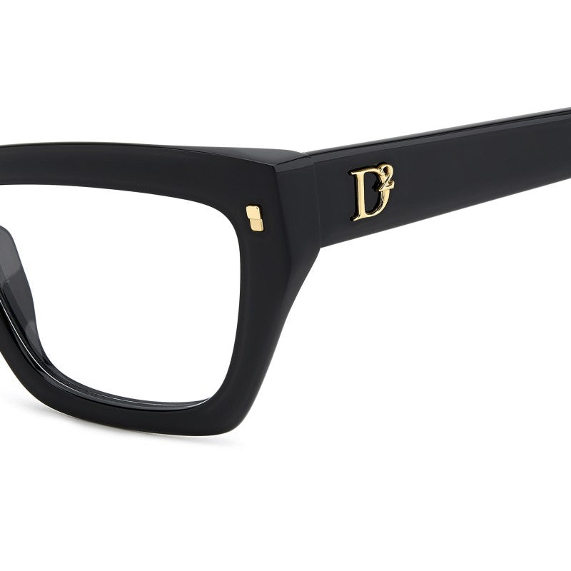 OCCHIALE DA VISTA DONNA | DSQUARED2 D2 0153 - 807 NERO - CALIBRO 52