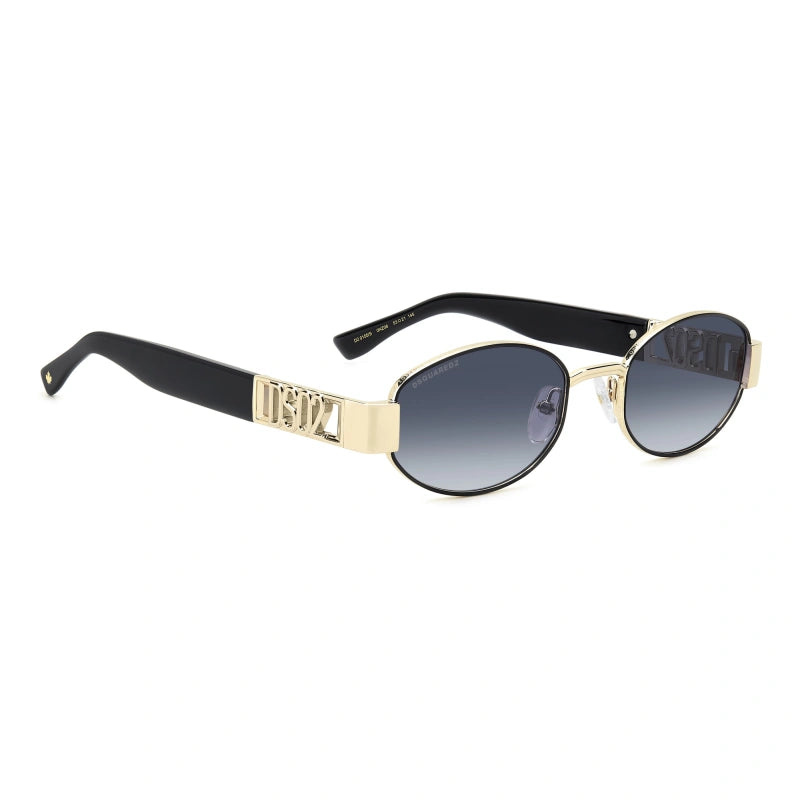 DSQUARED2 - 0NZ/08 ORO OPACO NERO | OCCHIALE DA SOLE UOMO - D2 0155/S CALIBRO 53