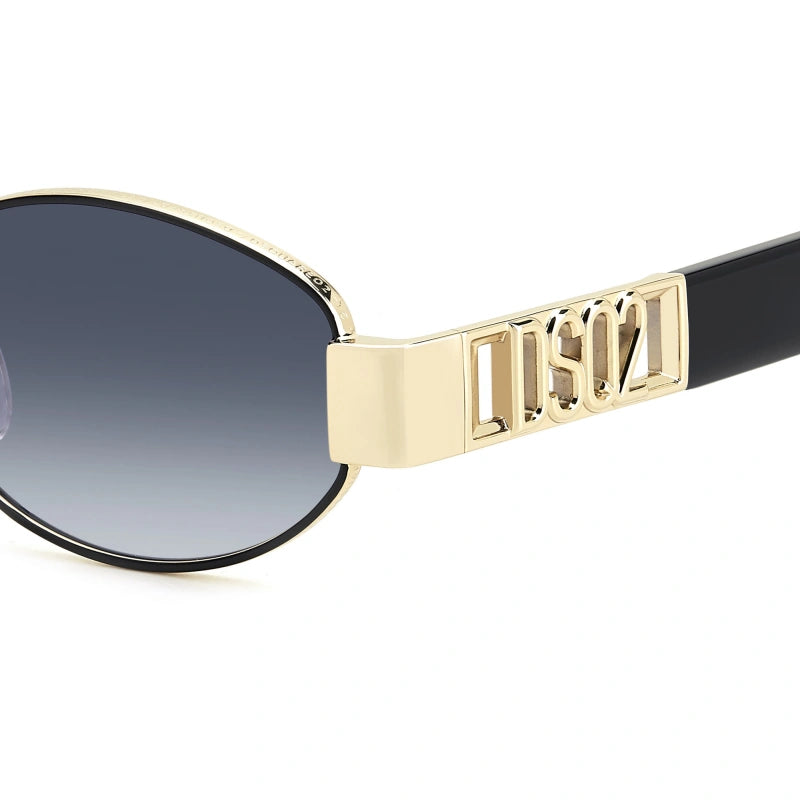 DSQUARED2 - 0NZ/08 ORO OPACO NERO | OCCHIALE DA SOLE UOMO - D2 0155/S CALIBRO 53
