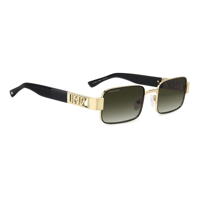 DSQUARED2 - 0NZ/9K ORO OPACO NERO | OCCHIALE DA SOLE UOMO - D2 0156/S CALIBRO 54