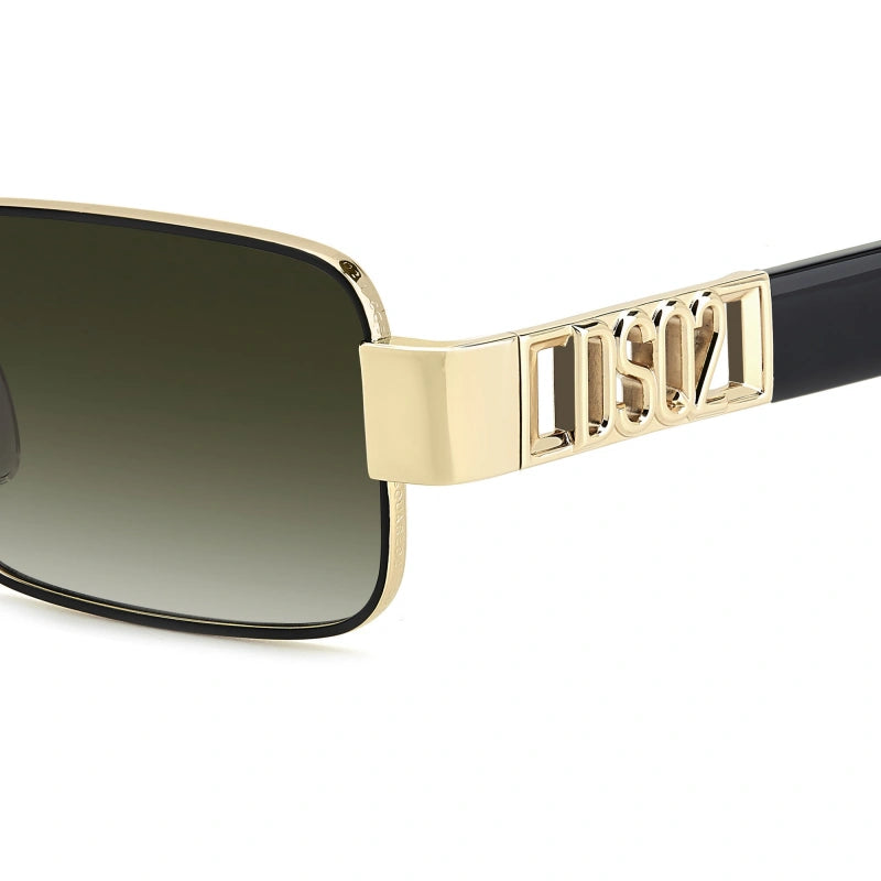 DSQUARED2 - 0NZ/9K ORO OPACO NERO | OCCHIALE DA SOLE UOMO - D2 0156/S CALIBRO 54