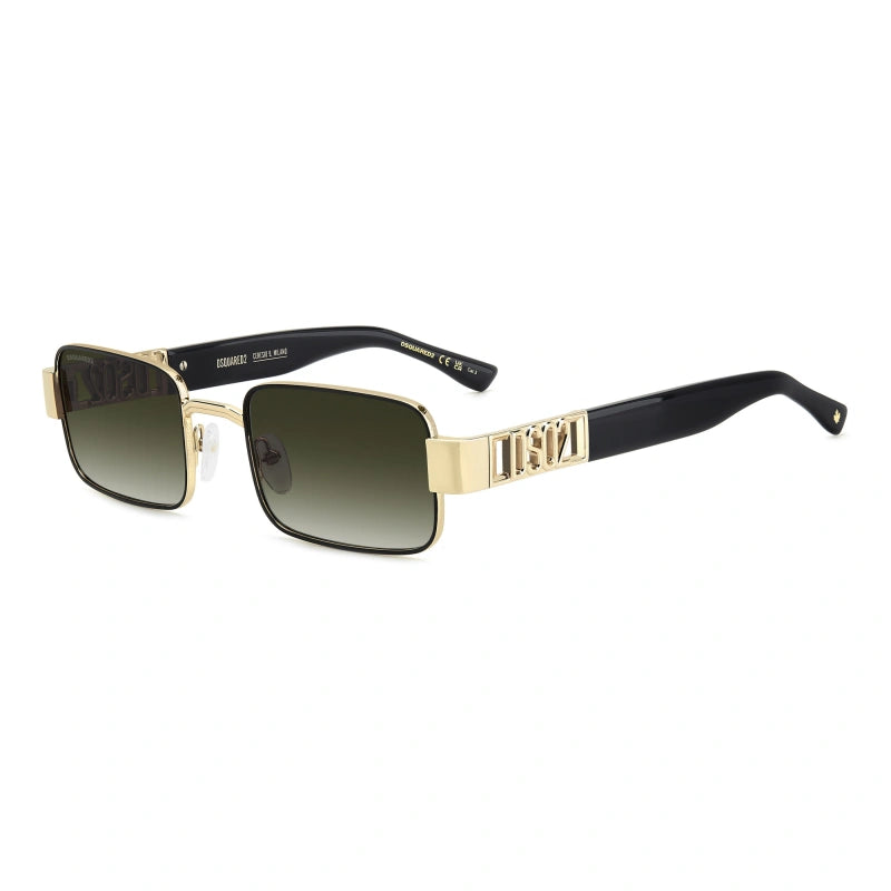 DSQUARED2 - 0NZ/9K ORO OPACO NERO | OCCHIALE DA SOLE UOMO - D2 0156/S CALIBRO 54