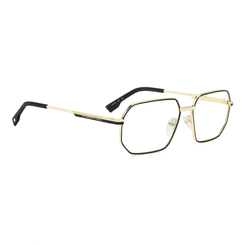 DSQUARED2 - 0NZ ORO OPACO NERO | OCCHIALE DA VISTA UOMO - D2 0158 CALIBRO 56