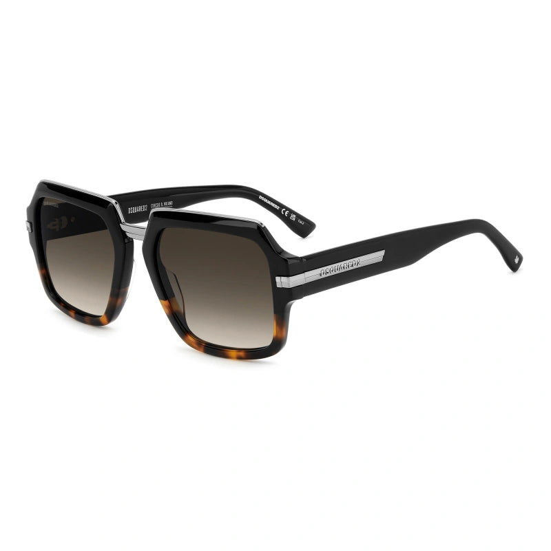 DSQUARED2 - WR7/HA AVANA NERA | OCCHIALE DA SOLE UOMO - D2 0159/S CALIBRO 55