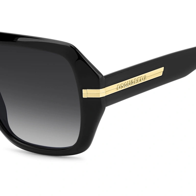 DSQUARED2 - 807/9O NERO | OCCHIALE DA SOLE UOMO - D2 0160/S CALIBRO 59