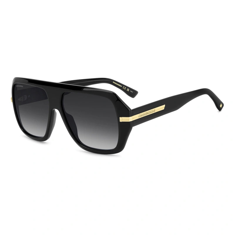 DSQUARED2 - 807/9O NERO | OCCHIALE DA SOLE UOMO - D2 0160/S CALIBRO 59