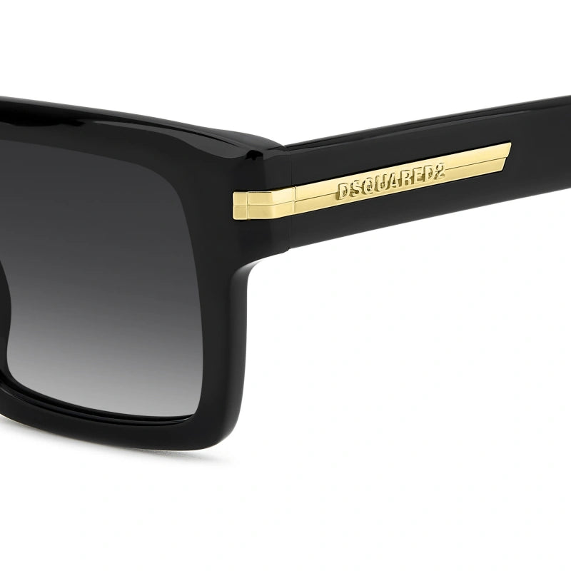 DSQUARED2 - 807/9O NERO | OCCHIALE DA SOLE UOMO - D2 0161/G/S CALIBRO 52