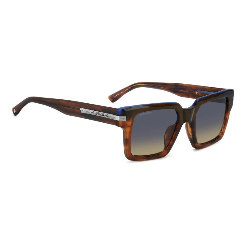 DSQUARED2 - EX4/IE CORNO MARRONE | OCCHIALE DA SOLE UOMO - D2 0161/G/S CALIBRO 52