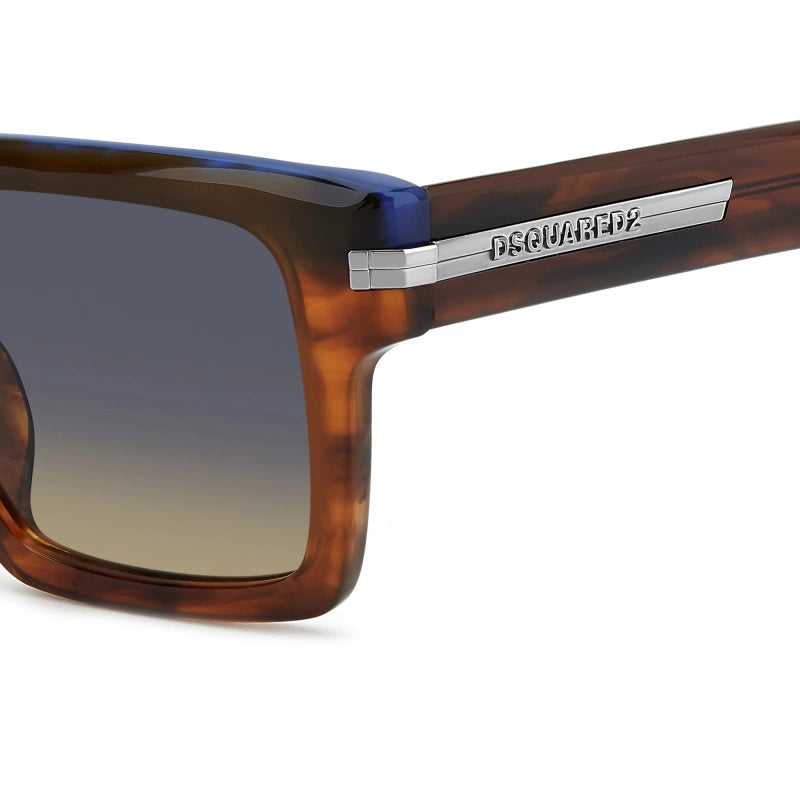 DSQUARED2 - EX4/IE CORNO MARRONE | OCCHIALE DA SOLE UOMO - D2 0161/G/S CALIBRO 52
