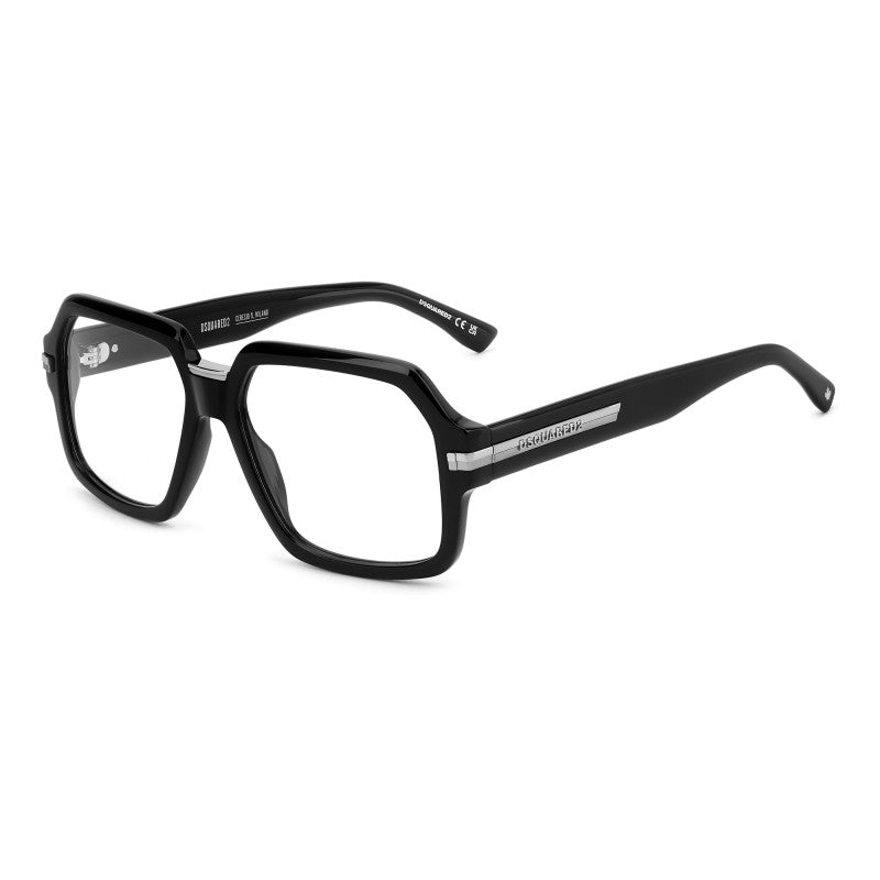 WOMEN'S EYEGLASSES DSQUARED2 D2 0025 - 807 BLACK 