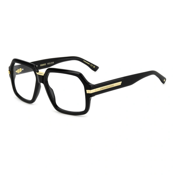DSQUARED2 - 807 NERO | OCCHIALE DA VISTA UOMO - D2 0162 CALIBRO 56