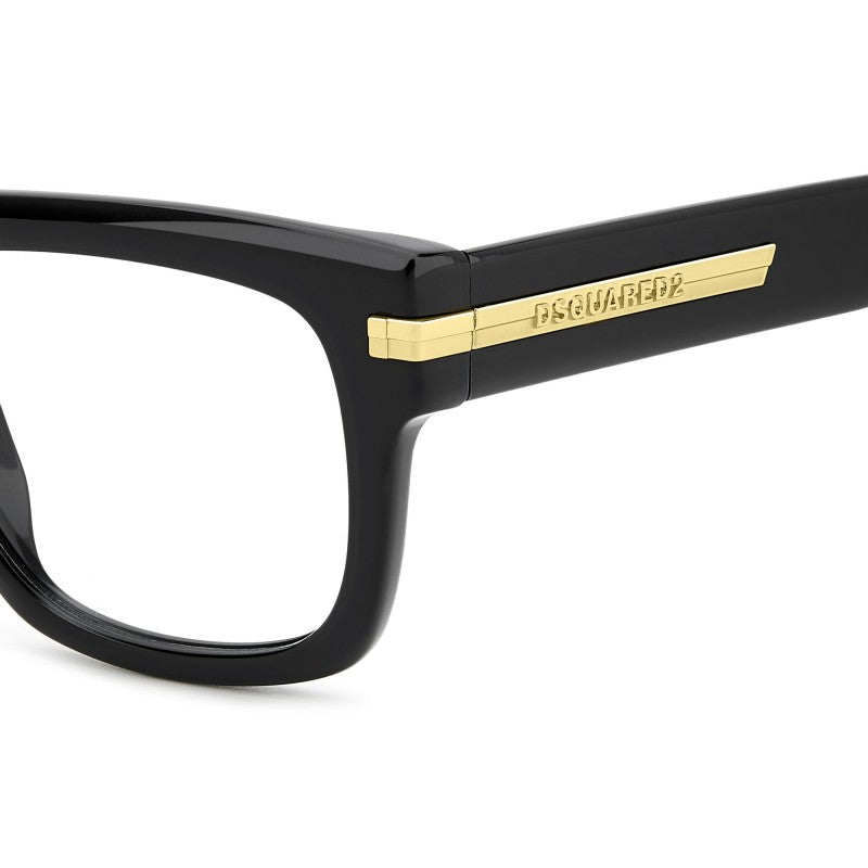 WOMEN'S EYEGLASSES DSQUARED2 D2 0025 - 807 BLACK 