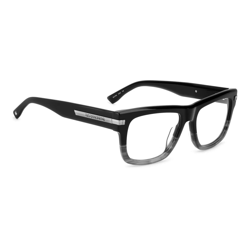 DSQUARED2 - XOW CORNO GRIGIO NERO | OCCHIALE DA VISTA UOMO - D2 0163 CALIBRO 54