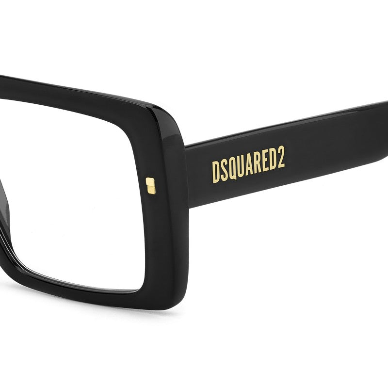 WOMEN'S EYEGLASSES DSQUARED2 D2 0025 - 807 BLACK 