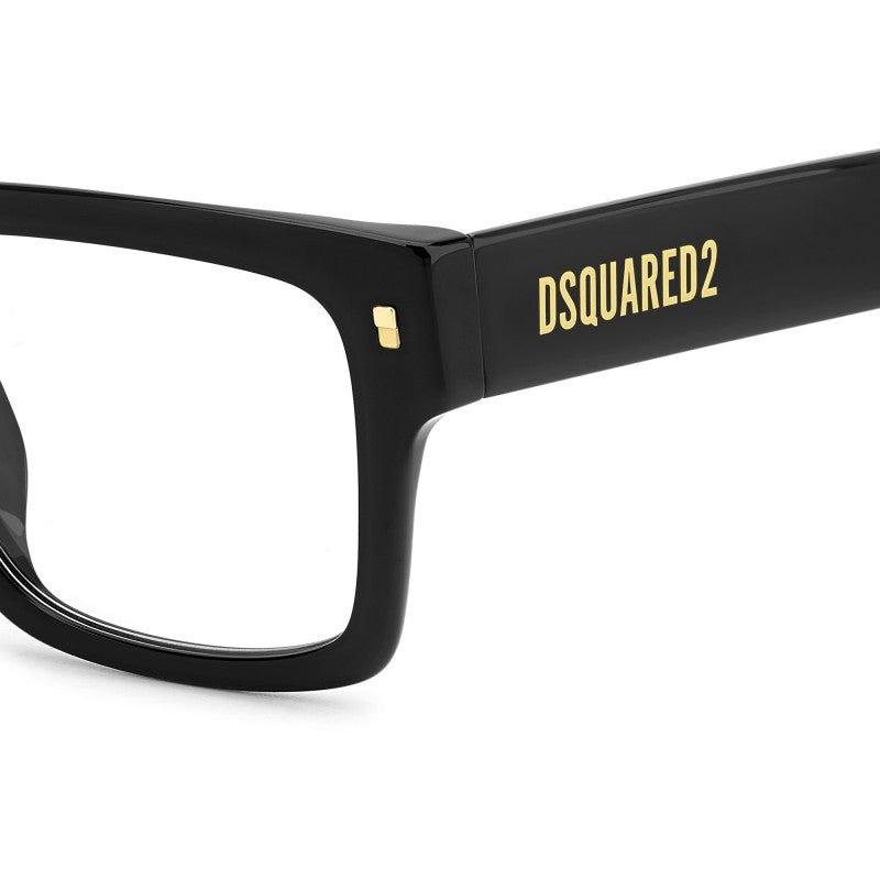 WOMEN'S EYEGLASSES DSQUARED2 D2 0025 - 807 BLACK 