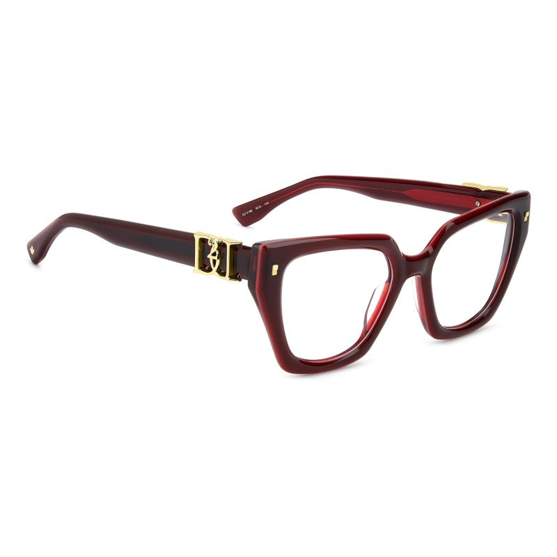OCCHIALE DA VISTA DONNA | DSQUARED2 D2 0186 - 8CQ CILIEGIA - CALIBRO 53