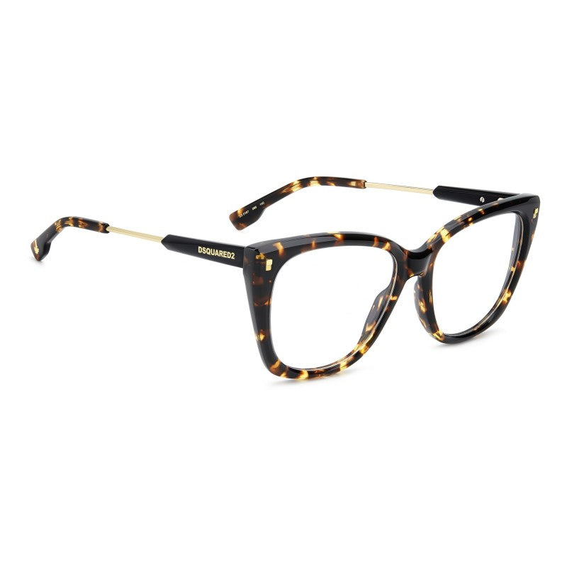 OCCHIALE DA VISTA DONNA | DSQUARED2 D2 0187 - 086 L'AVANA - CALIBRO 55