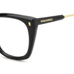 OCCHIALE DA VISTA DONNA | DSQUARED2 D2 0187 - 807 NERO - CALIBRO 55