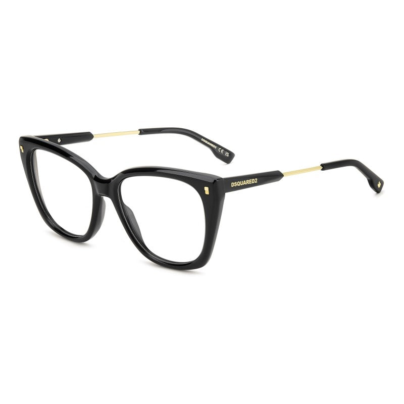 OCCHIALE DA VISTA DONNA | DSQUARED2 D2 0187 - 807 NERO - CALIBRO 55