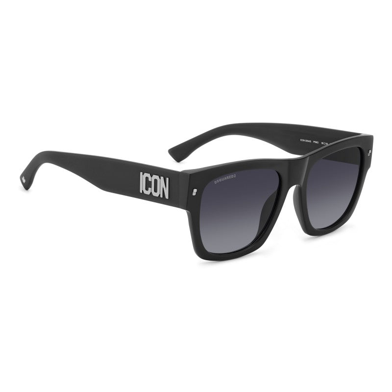 OCCHIALE DA SOLE UOMO | DSQUARED2 ICON 0004/S - P5I 9O PALLADIO NERO OPACO - CALIBRO 55