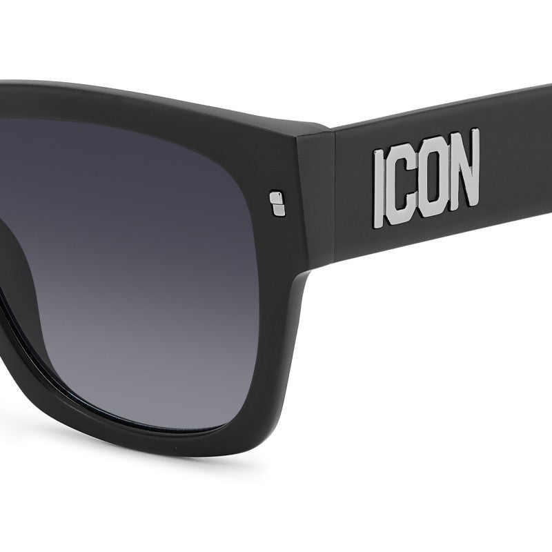OCCHIALE DA SOLE UOMO | DSQUARED2 ICON 0004/S - P5I 9O PALLADIO NERO OPACO - CALIBRO 55