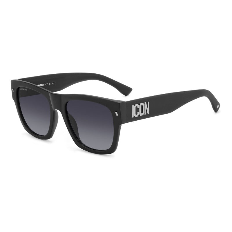OCCHIALE DA SOLE UOMO | DSQUARED2 ICON 0004/S - P5I 9O PALLADIO NERO OPACO - CALIBRO 55