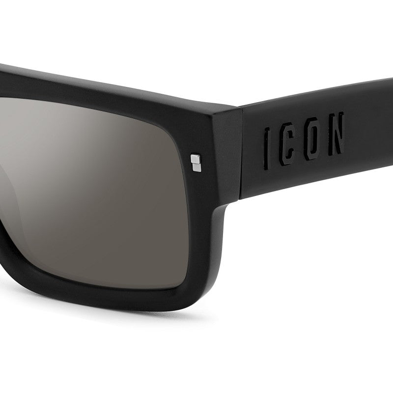 OCCHIALE DA SOLE UOMO | DSQUARED2 ICON 0008/S - 003 T4 NERO OPACO - CALIBRO 54