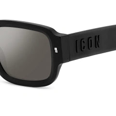 DSQUARED2 ICON 0009/S - 003 T4 NERO OPACO | OCCHIALE DA SOLE UOMO CALIBRO 50