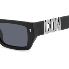 DSQUARED2 ICON 0011/S - 003 IR NERO OPACO | OCCHIALE DA SOLE UOMO CALIBRO 54