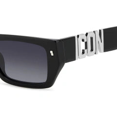 DSQUARED2 ICON 0011/S - 807 9O NERO | OCCHIALE DA SOLE UOMO CALIBRO 54