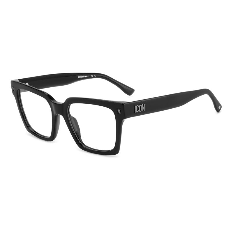 OCCHIALE DA VISTA DONNA | DSQUARED2 ICON 0019 - 807 NERO - CALIBRO 52