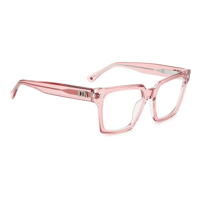 OCCHIALE DA VISTA DONNA | DSQUARED2 ICON 0019 - 8XO CRISTALLO ROSA - CALIBRO 52