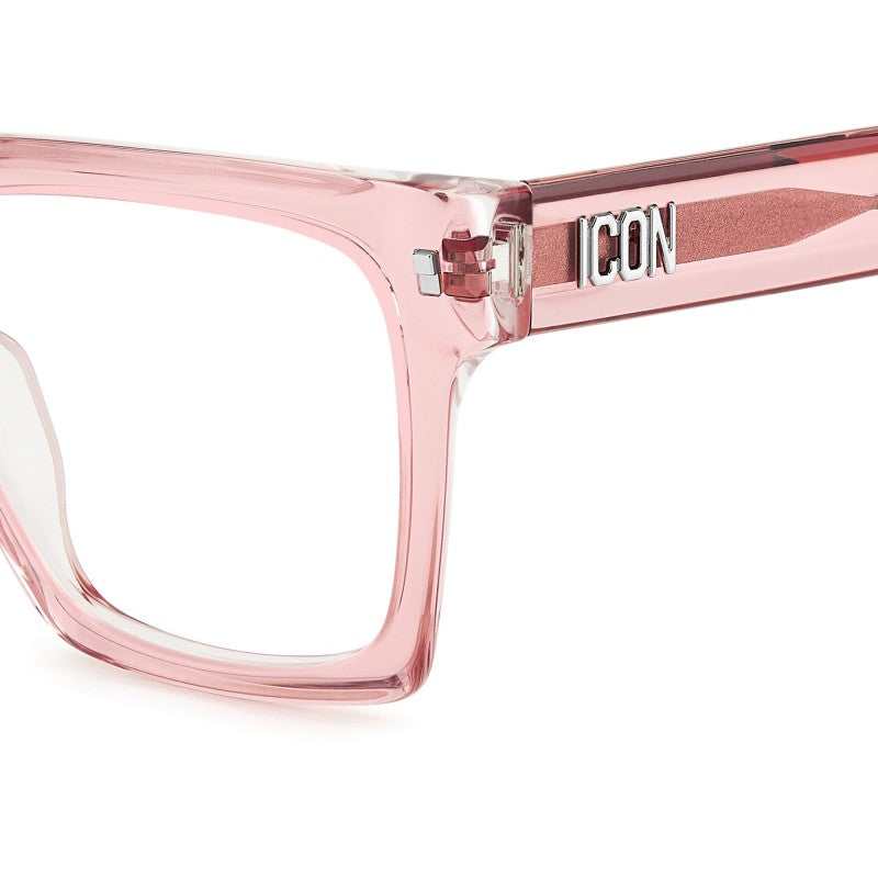 OCCHIALE DA VISTA DONNA | DSQUARED2 ICON 0019 - 8XO CRISTALLO ROSA - CALIBRO 52