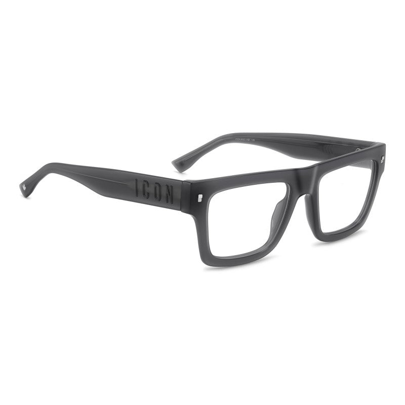 OCCHIALE DA VISTA UOMO | DSQUARED2 ICON 0023 - KB7 GRIGIO - CALIBRO 53