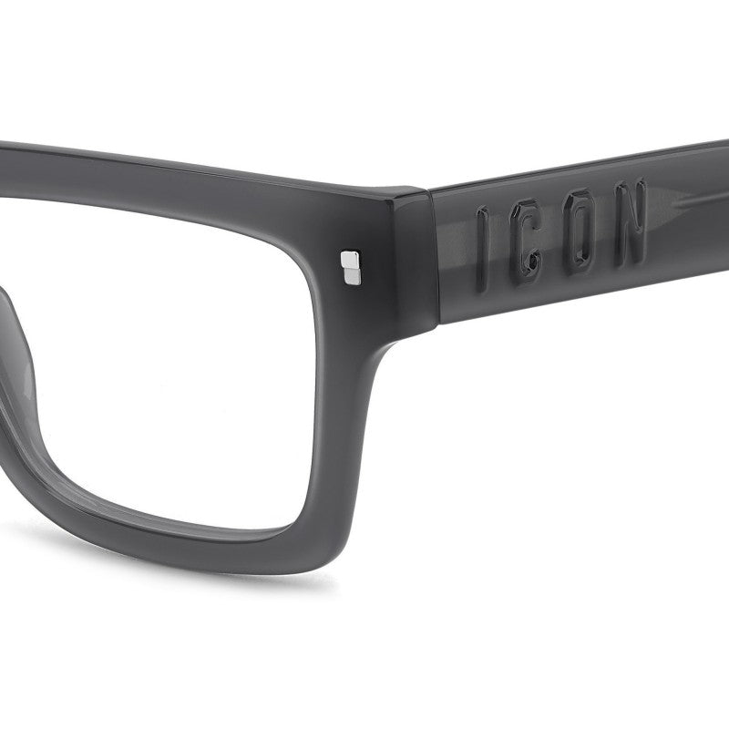 OCCHIALE DA VISTA UOMO | DSQUARED2 ICON 0023 - KB7 GRIGIO - CALIBRO 53