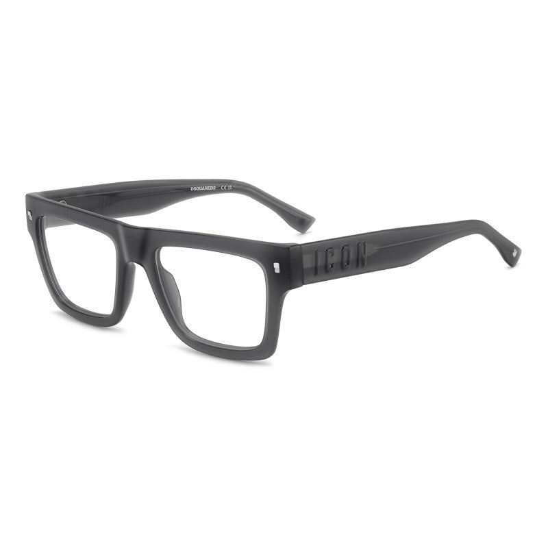 OCCHIALE DA VISTA UOMO | DSQUARED2 ICON 0023 - KB7 GRIGIO - CALIBRO 53